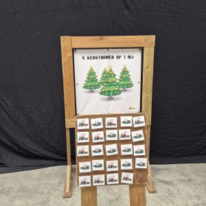 4 Kerstbomen op 1 Rij