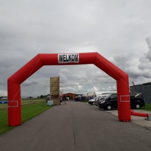 Boog, start, finish & welkom